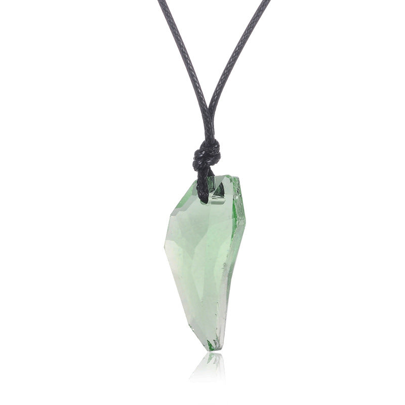 Stylish Wolf Tooth Crystal Necklace