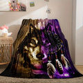 Wolf Digital Printing Flannel Blanket - Super Soft & Warm
