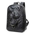 3D Wolf Head Backpack for Men and Women