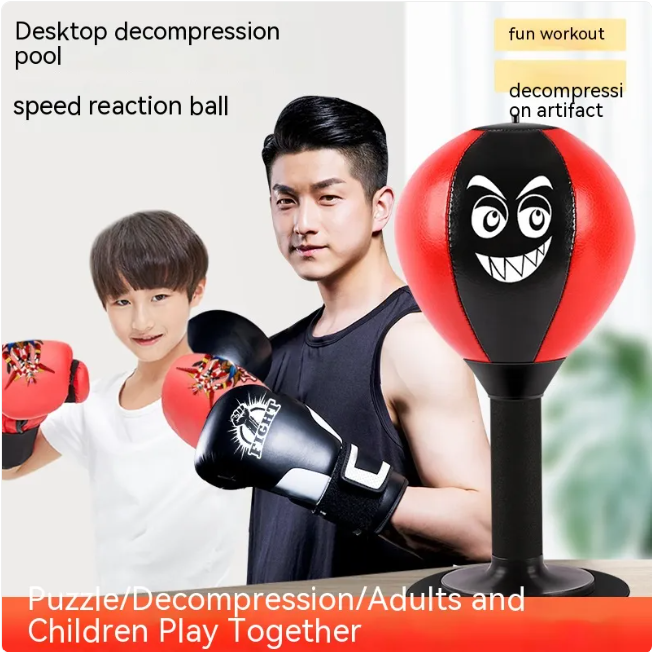 Desktop Stress Relief Speed Ball – Office Punching Toy