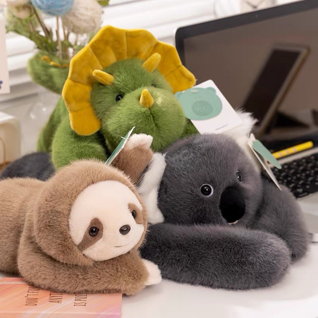 Panda	 Koala	 Sloth	 Dinosaur	 Bear & Little Panda Plush Doll Gift – Kids Soft Stuffed Toy