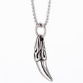 Titanium Steel Men's Wolf Tooth Necklace Pendant